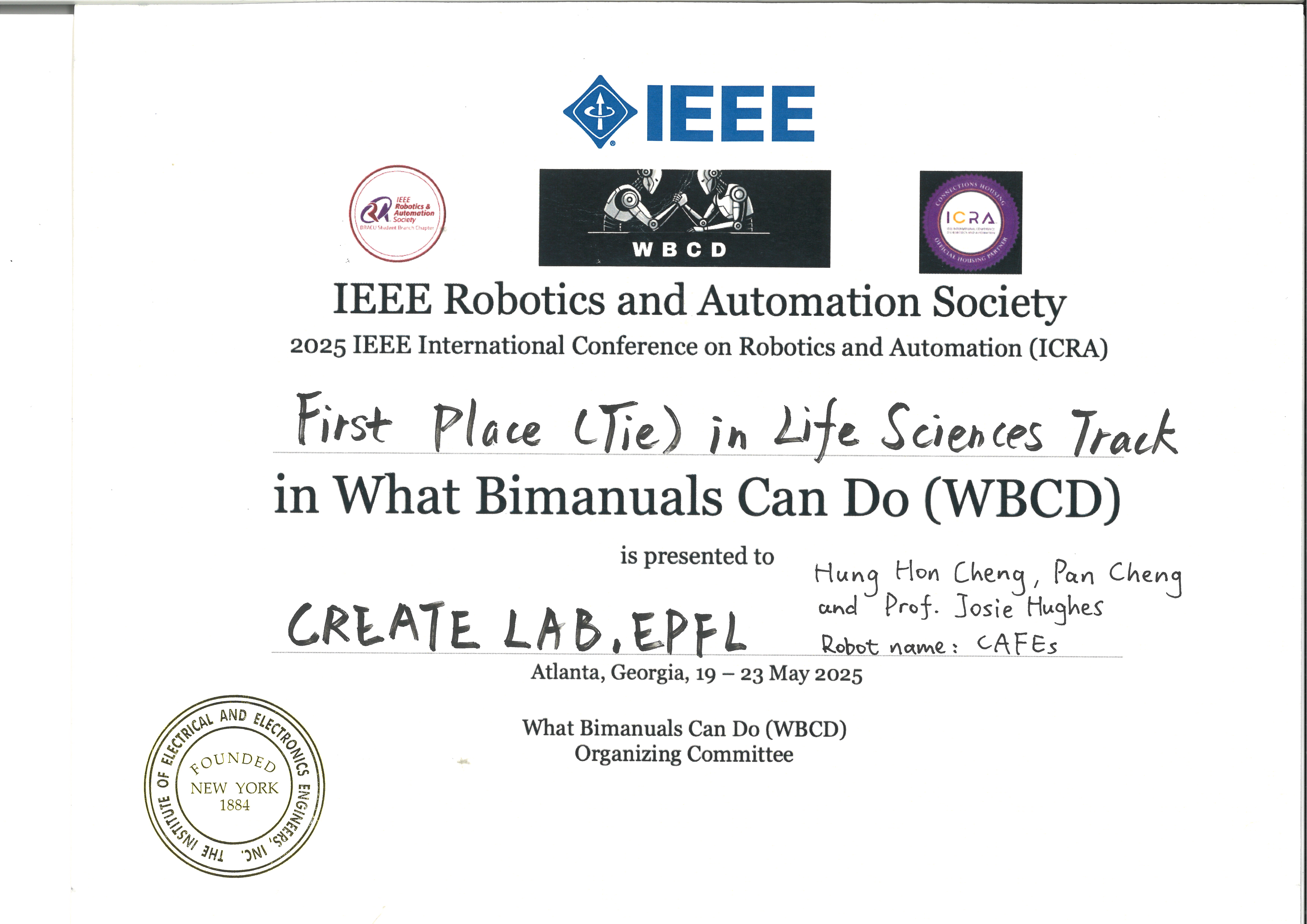 Robot close-up during demonstration